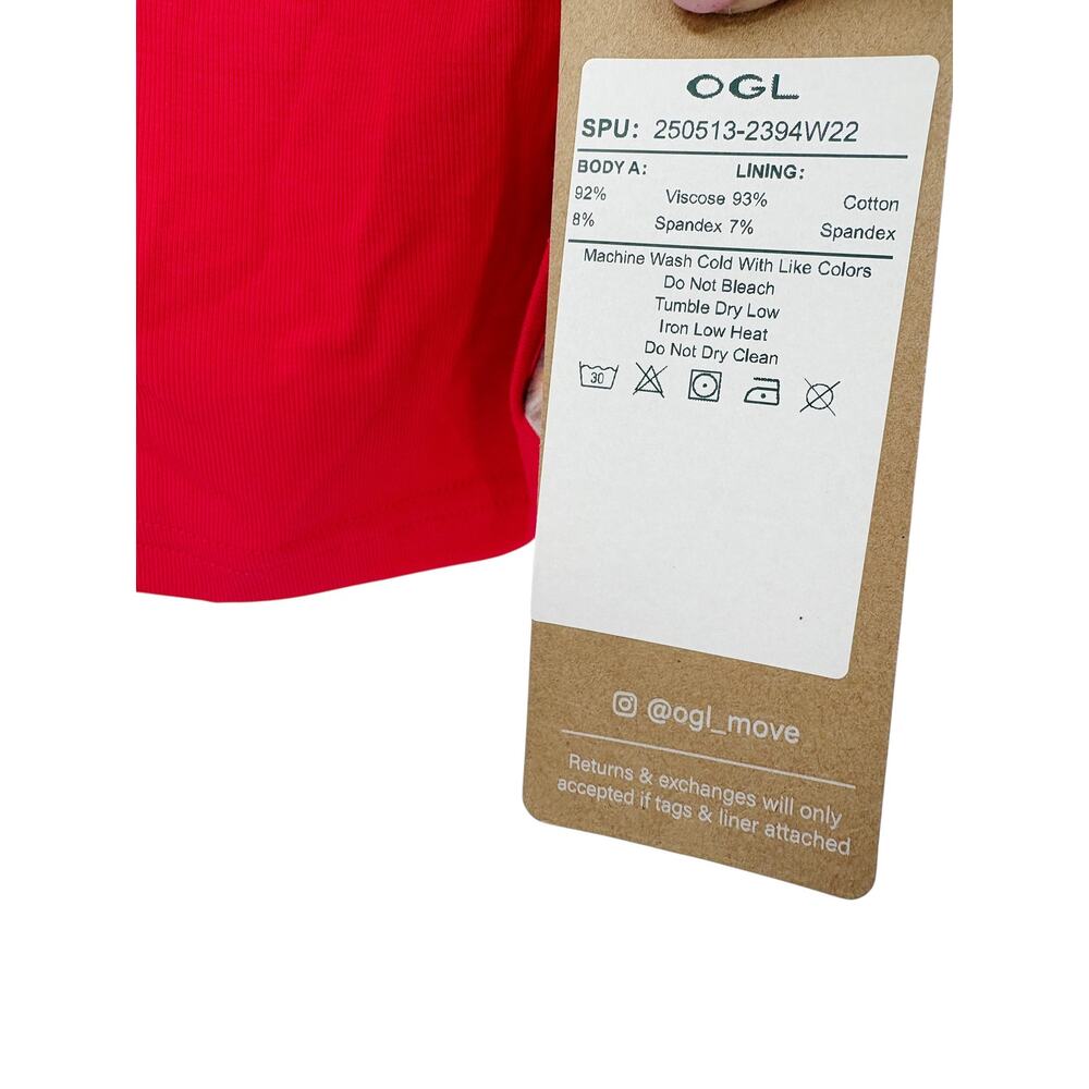OGL Top Size S NEW Eco-SkinKiss Multi-wear Versatile Necklines Brami Top Red - Picture 4 of 10